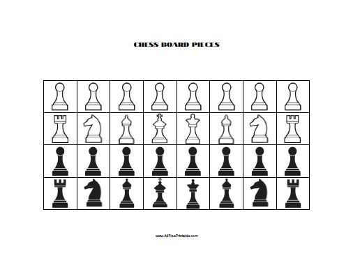 the chess board is shown in black and white