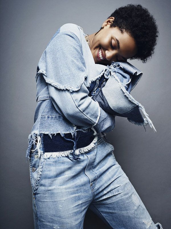 Kiersey Clemons, PHLEMUNS, Black Fashion Designers Women Tomboy, Transparent Tv, Snaps Photos, Yaya Dacosta, Kiersey Clemons, Androgynous Women, Black Fashion Designers, Canadian Tuxedo, Perfect Denim