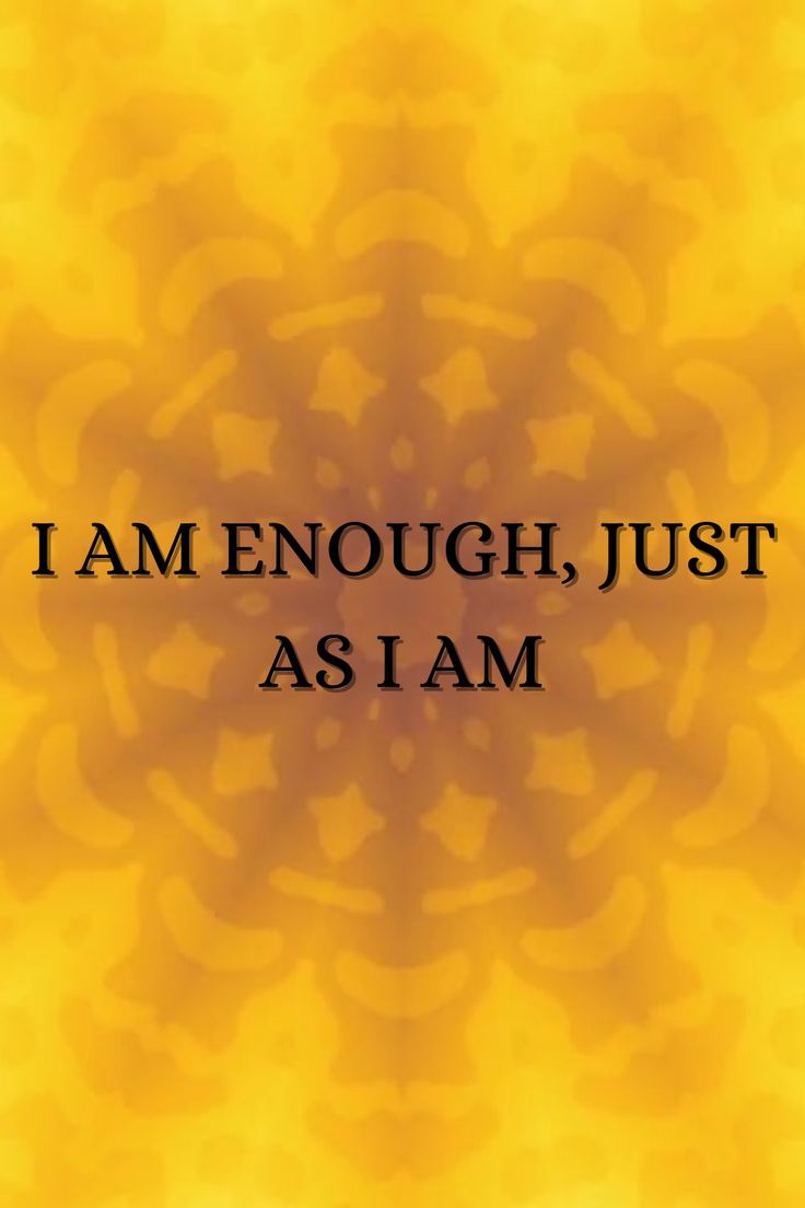 3 Chakra Affirmation Aestetic - I AM ENOUGH | Chakra affirmations ...