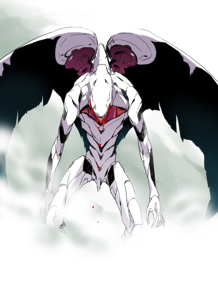 an animated image of a man with wings on his back