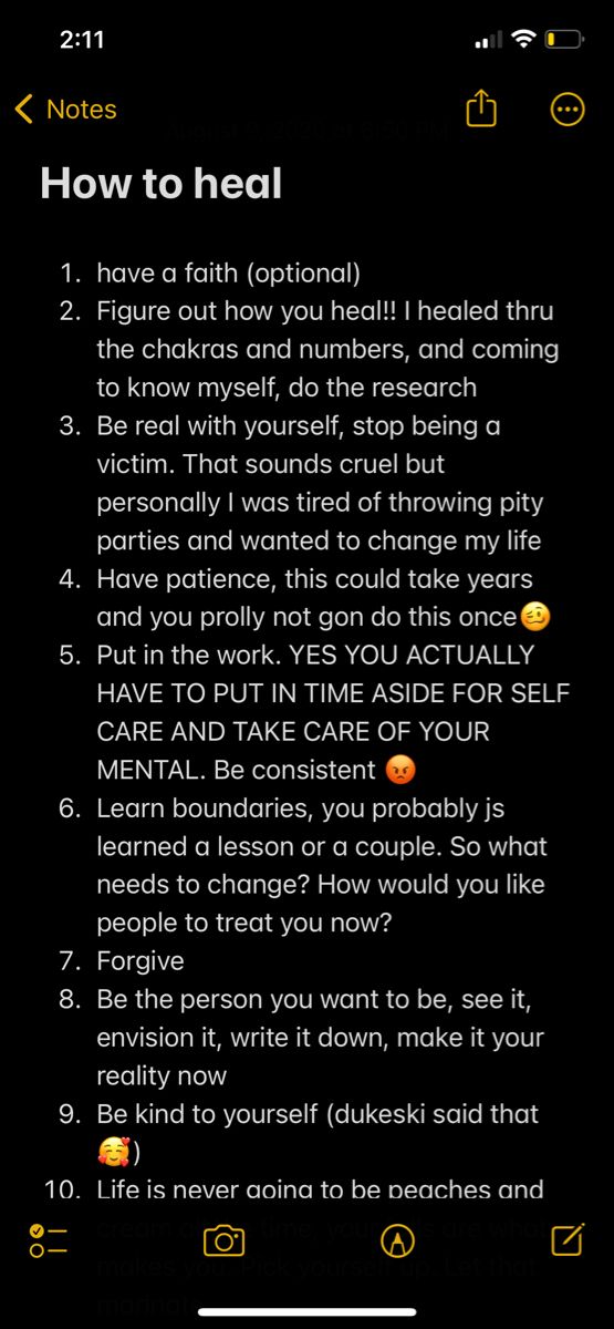 Healing To Do List, How To Heal Mental And Emotional Exhaustion, Self Care Notes Iphone, Things To Do When Healing, First Step To Healing, How Do I Heal Myself, Things To Do To Heal Yourself, Tips On Healing Yourself, Healing Things To Do