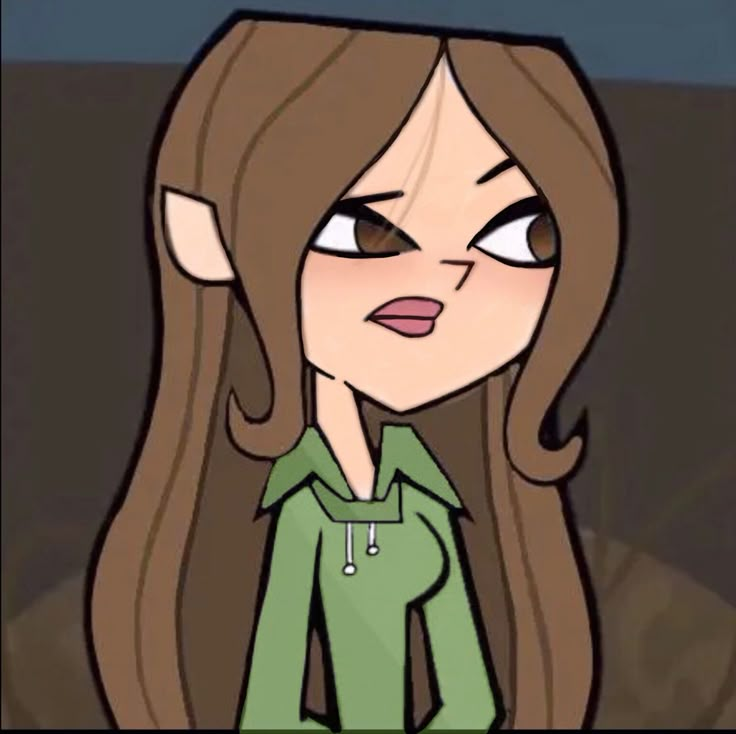 an animated image of a woman with long hair