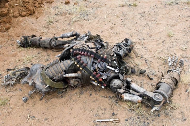 the remains of a motorcycle lying on the ground