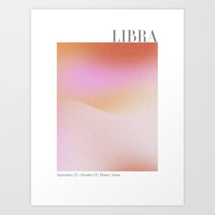 Libra Abstract Aura Art Print Artwork Prints, Fine Art Prints, Paper ...