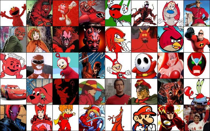 many different cartoon characters are shown in this collage, including one with an angry bird and