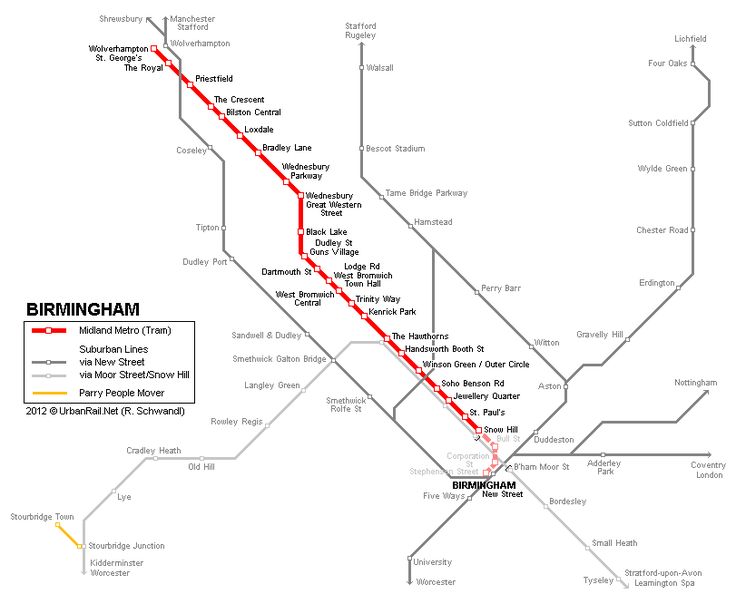 Birmingham Metro Map - http://travelsfinders.com/birmingham-metro-map ... image.