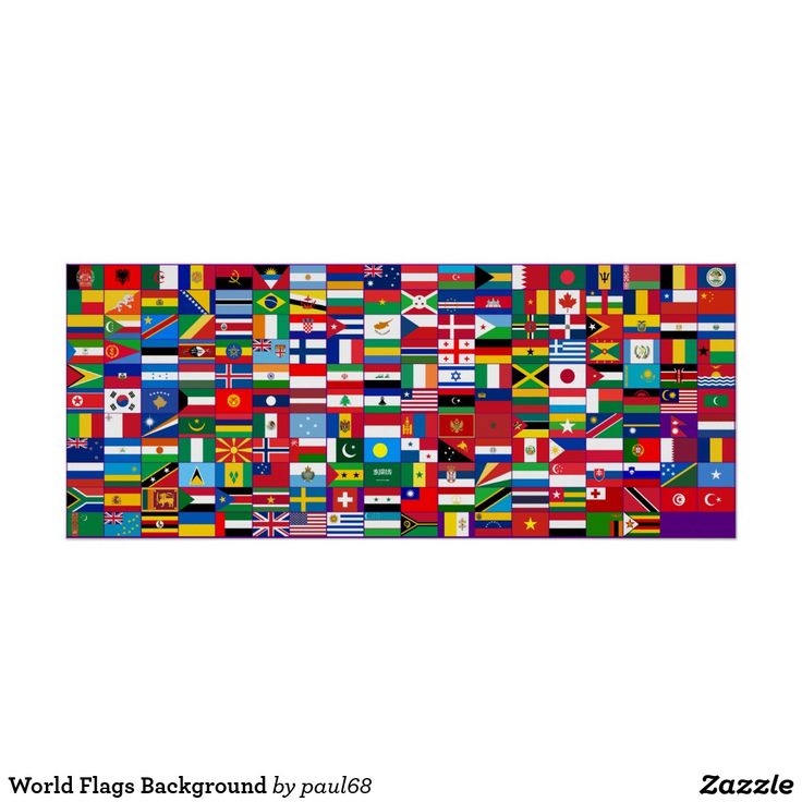 the world flags background is made up of many different countries