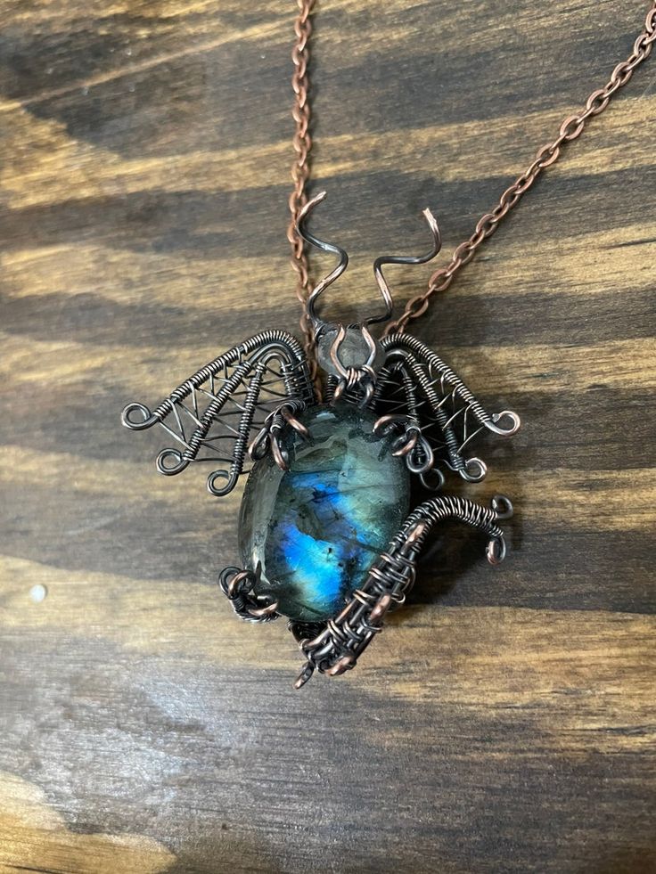 Wire Weave Dragon With Labradorite Egg Waiting for Baby | Etsy Taiwan Unique Labradorite Jewelry Collectible, Unique Collectible Labradorite Jewelry, Unique Labradorite Jewelry For Collectors, Fantasy Moonstone Jewelry Gift, Fantasy Handmade Healing Jewelry, Wire Dragon, Waiting For Baby, Beautiful Dragon, Wire Weaving