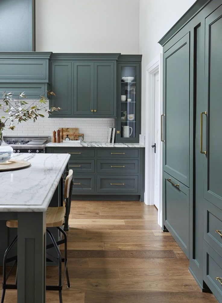 The Best Green Paint Colors For Your Home | Painted kitchen cabinets ...