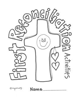 a coloring page with the words happy birthday and a cross