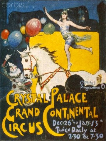 Advertisement for the Grand Continental Circus at Crystal Palace