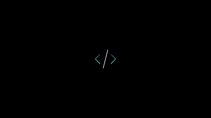 a black background with green lines in the middle