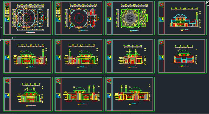 the screenshot shows different architectural designs and their corresponding colors, shapes, and sizes