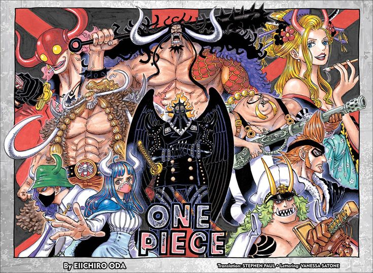 one piece anime poster with all the characters