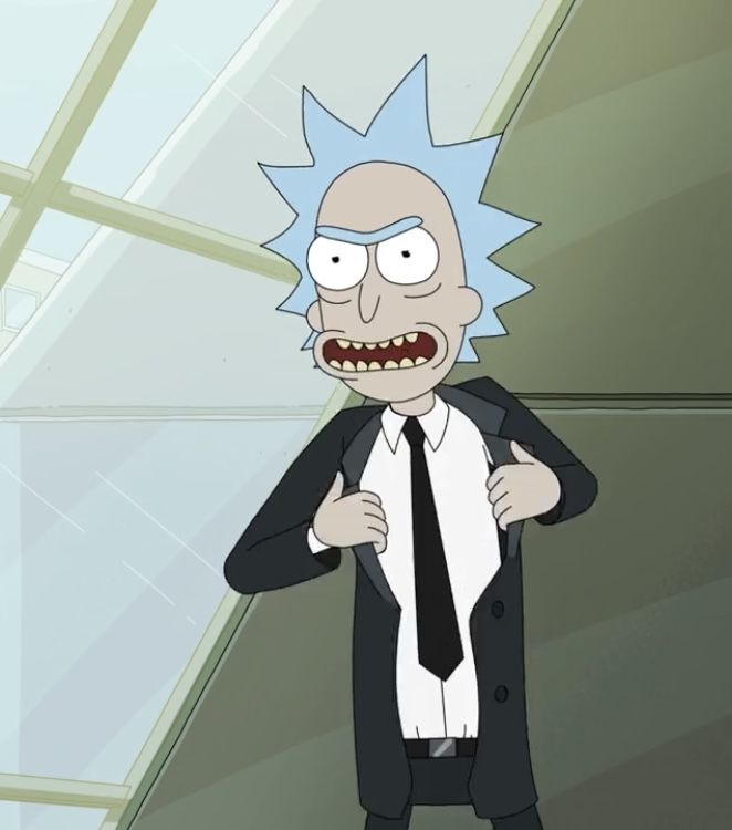 a cartoon character wearing a suit and tie