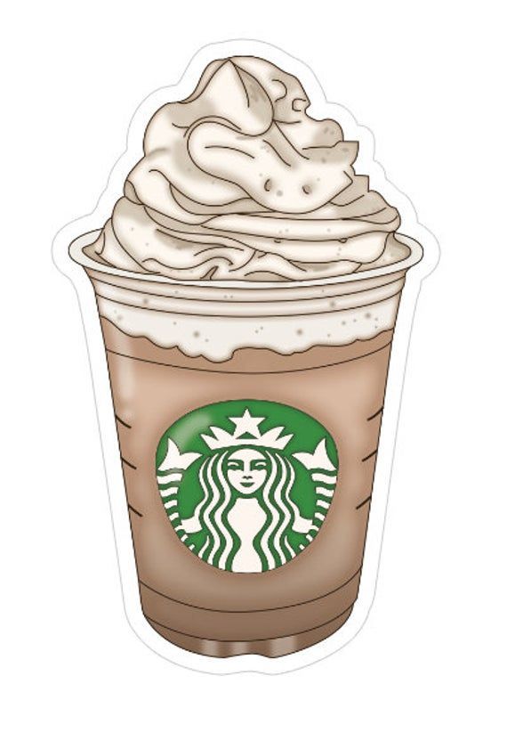 a cup of coffee with whipped cream on top and the words starbucks written in white