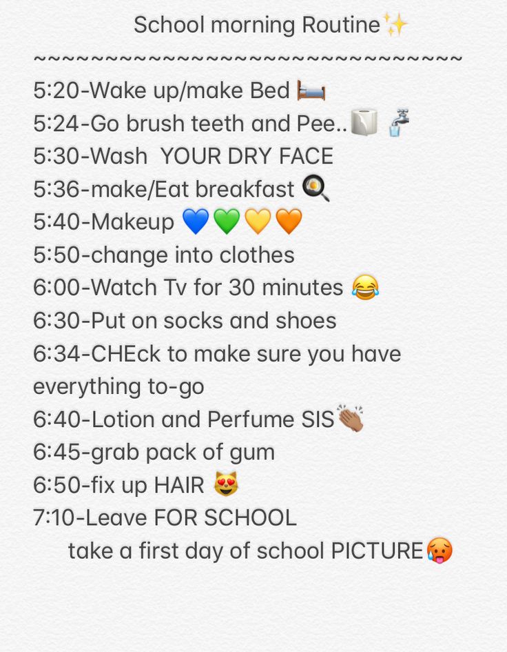 First day of school schedule-Morning Routine-ish.. Beauty Checklist, Beauty Routine Weekly, Before School Routine, Routine Weekly, Beauty Routine Schedule, Morning Schedule, Routine Schedule, Middle School Survival, School Routine For Teens