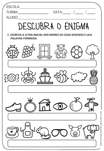 a spanish worksheet with pictures and words