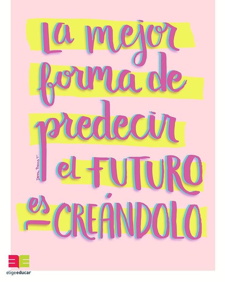 a poster with the words la mejor forma de predeccin and fu