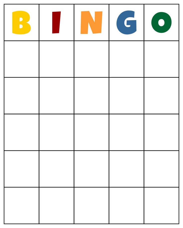 a printable game with the word bingo on it