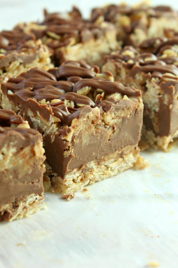 Easy No-Bake Chocolate Oatmeal Bars | Recipe | Desserts, Chocolate