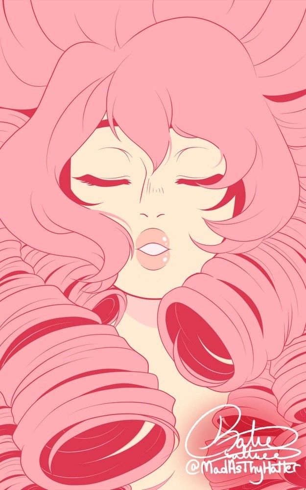 Steven Universe Fanart, Crystal Gems, Pink Diamond, An Anime, Cartoon Network, Steven Universe, Pink Hair, Anime Character, Rose Quartz