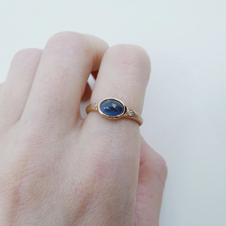 Sapphire signet ring, sapphire cabochon ring, oval sapphire and diamond ring, 14k gold bold sapphire ring, oval bezel sapphire band Sapphire Cabochon Ring, Twilight Jewelry, Sapphire Signet Ring, Canyon City, Graduation Rings, Bezel Set Engagement Ring, Gold Jewelry Outfits, Sapphire Cabochon, Engagement Ring Inspiration