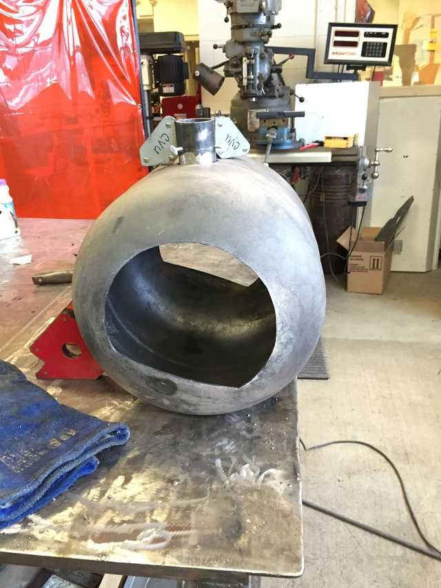 a large metal object sitting on top of a table