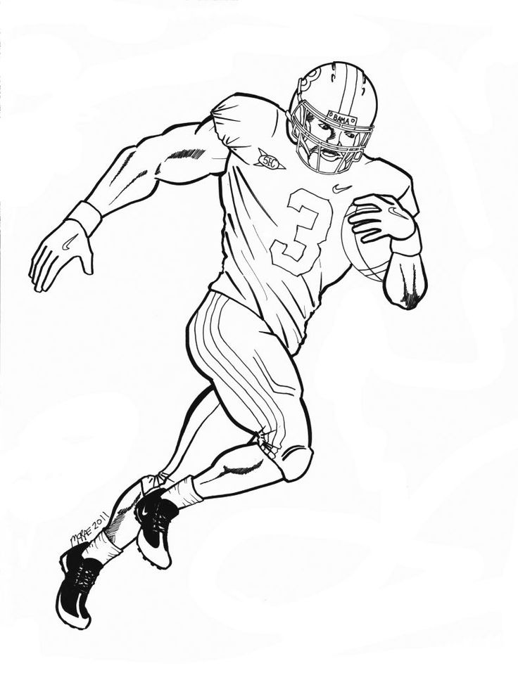 Printable Football Coloring Pages Kids