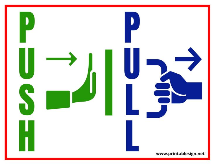 Printable Push And Pull Signs For Doors | FREE Download in 2023 | Signs ...