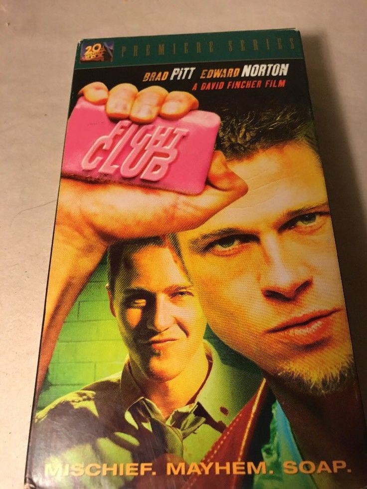 Fight Club (VHS, 1999) Brad Pitt Edward Norton | Fight club 1999, Fight ...