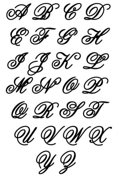 Cursive Letters Az | Letters Format | Fancy letters, Lettering styles ...