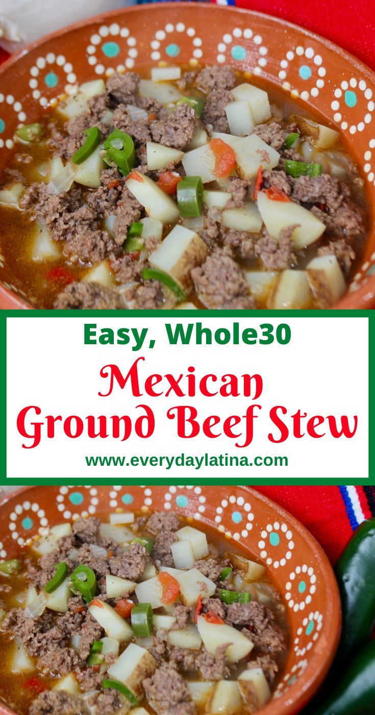 mexican ground beef stew in an orange bowl