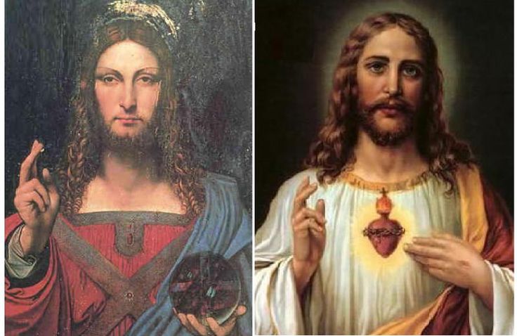 two pictures of jesus and the other one with words above them that read, this is not what jesus looked like