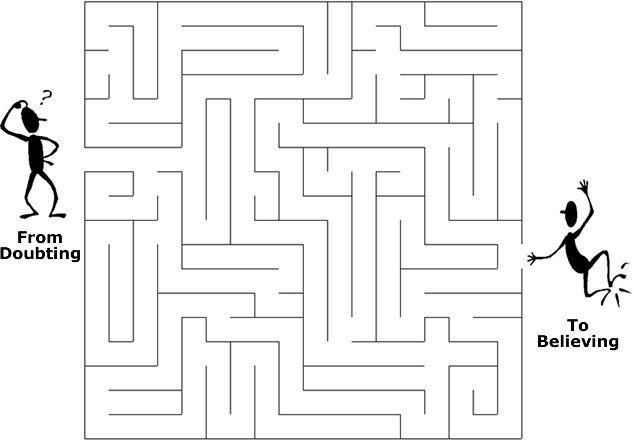 a maze with an image of a man and a woman in the middle, as well as