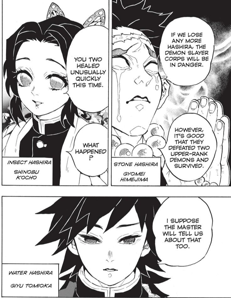 an anime story page with two people talking to each other and one person looking at the camera