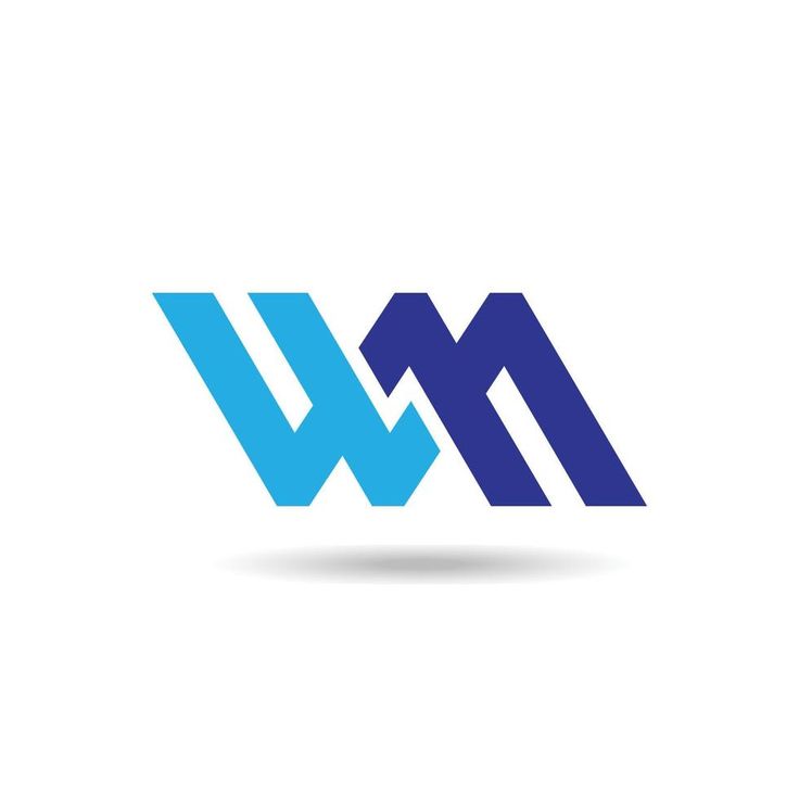 the letter m and w logo