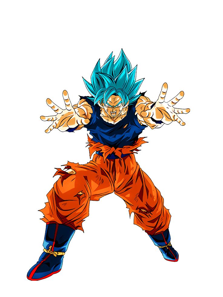 a drawing of gohan from dragon ball super broly, with his arms stretched out