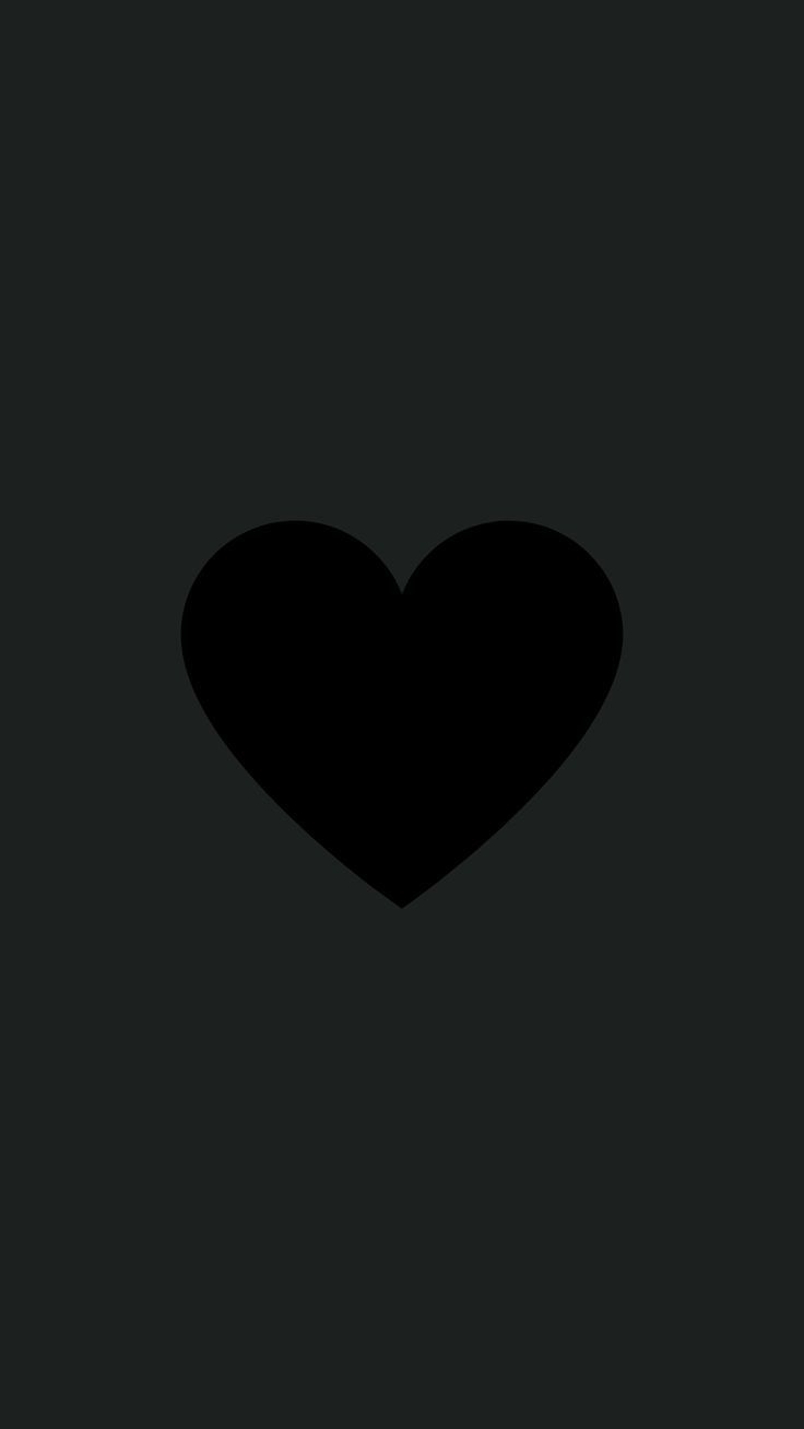 Simple Black Aesthetic Heart Wallpaper | Black aesthetic wallpaper ...