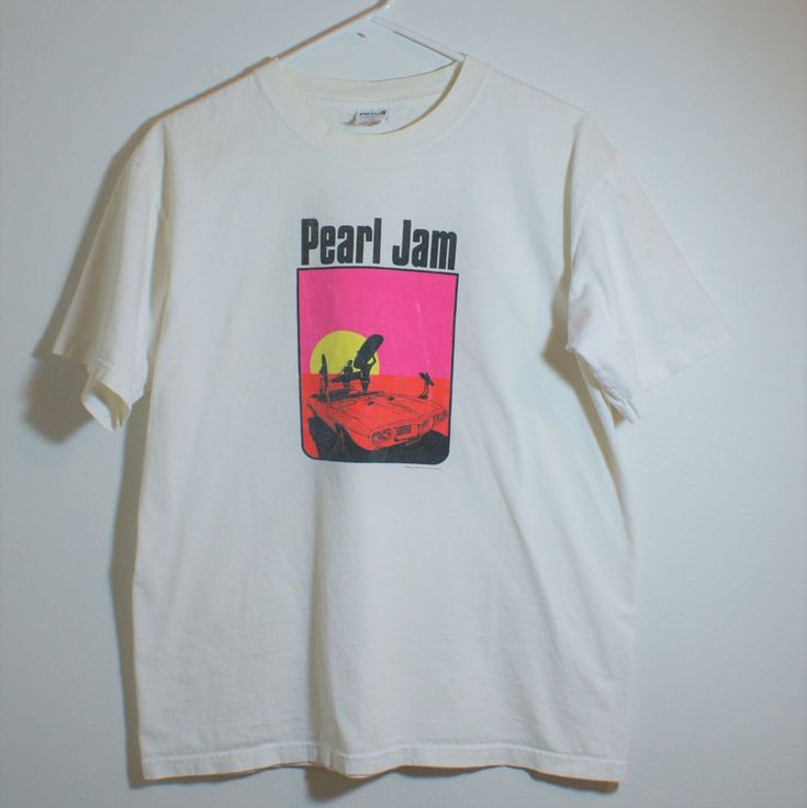 Pearl Jam T Shirt Endless Summer Size Medium 1998 San Diego Concert T Shirt #Anvil Concert T Shirt, Pearl Jam, Endless Summer, Vintage Clothing, San Diego, Jam, Vintage Outfits, Shoe Accessories, Shoes Accessories