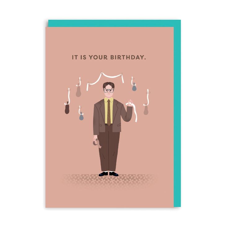 Dwight Schrute The Office US Birthday Card | Ohh Deer | Birthday cards ...