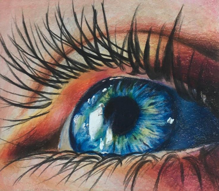 Realistic Eye Drawing Colored Pencil Tutorial - Coloring Skin With ...