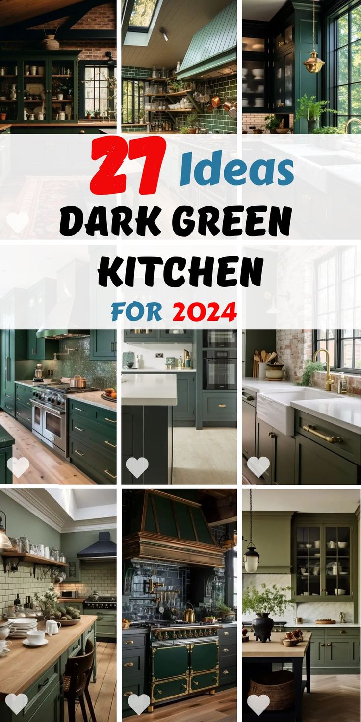 Transform Your Home with Dark Green Kitchen Wall Paint Colors in 2024 ...