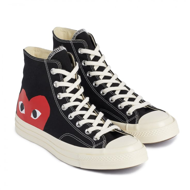 Play Converse Chuck Taylor All Star '70 High (Black) Hogwarts Clothes, Heart Converse, Script Dr, Pjo Dr, Shoes Png, Play Converse, Dr Wardrobe, Hogwarts Dr, Outfit Pieces