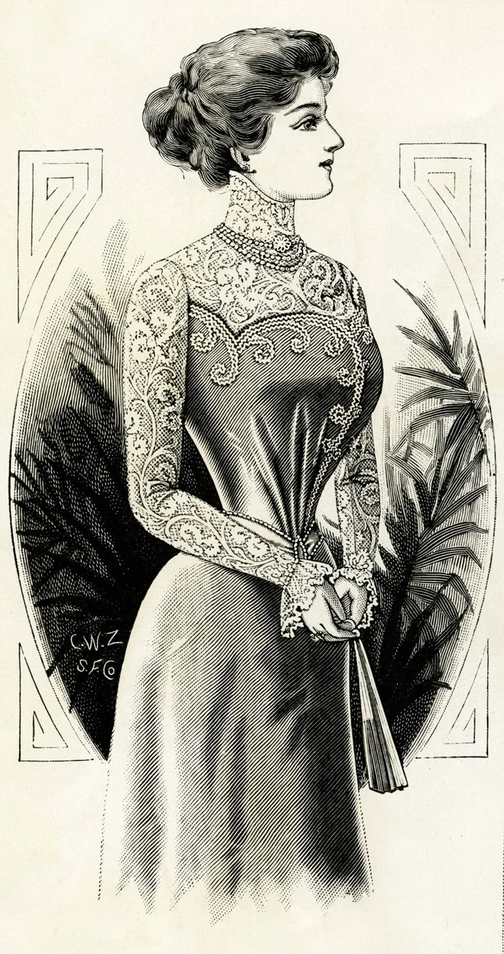 victorian clipart public domain | ... public domain digital image, graphic design resource, antique designer Victorian Postcards, 1899 Fashion, Victorian Illustration, Image Graphic, Old Design, Victorian Lady, Retro Mode, Victorian Women, Old Fashion