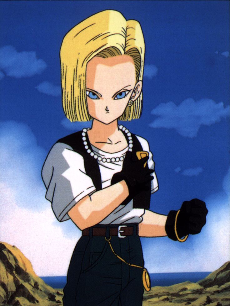 an anime character with blonde hair and blue eyes, holding her hands out to the side