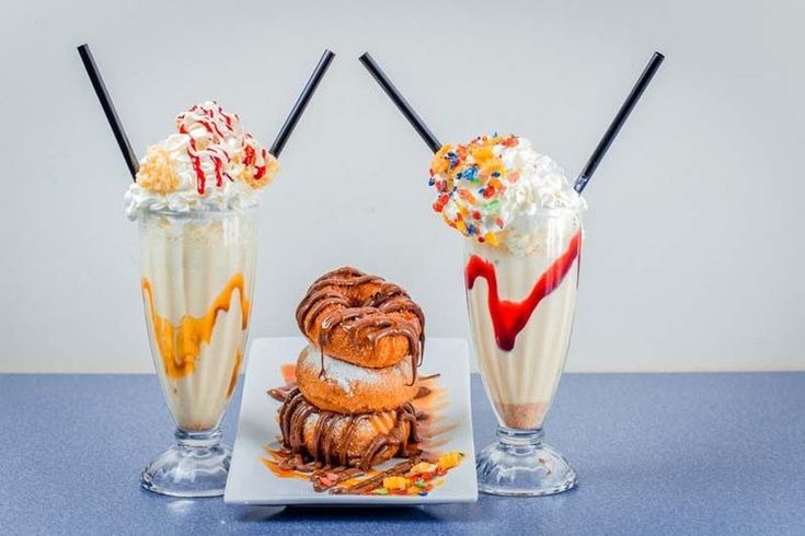 three different desserts are sitting on a table