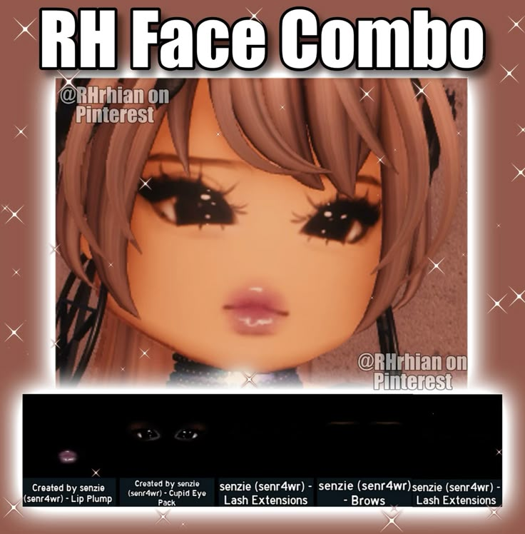 Royale high face combo in 2024 | Custom eyes, Lip plumper, Face