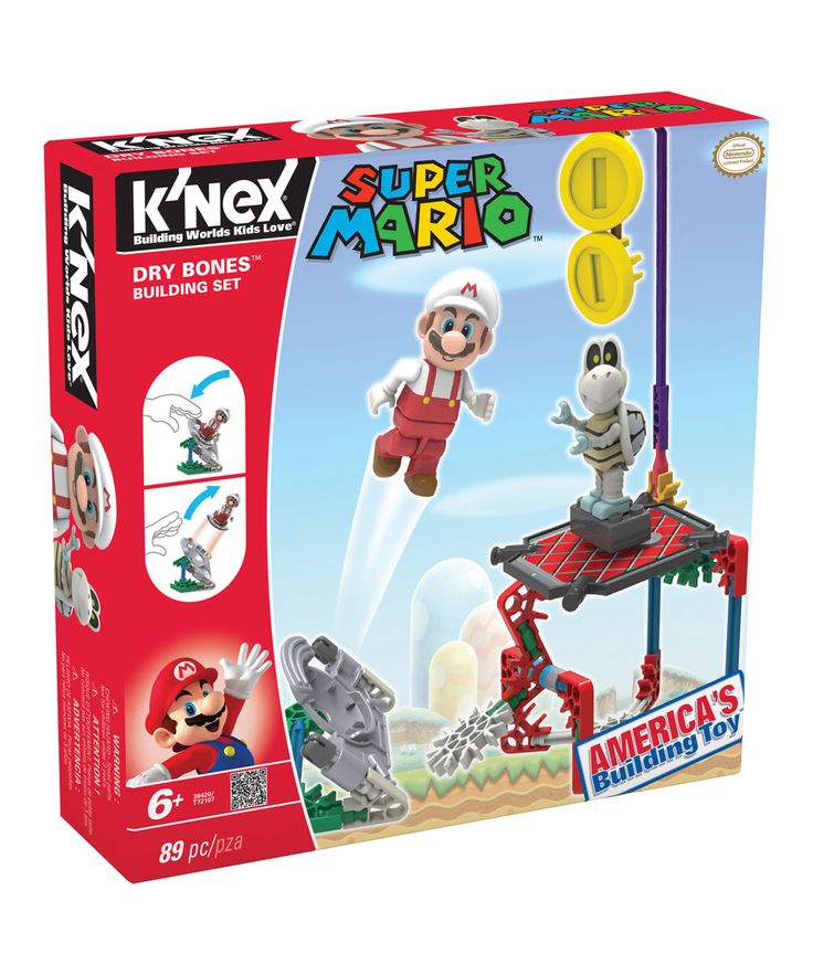 an image of a toy set in the box for play with mario and his friends