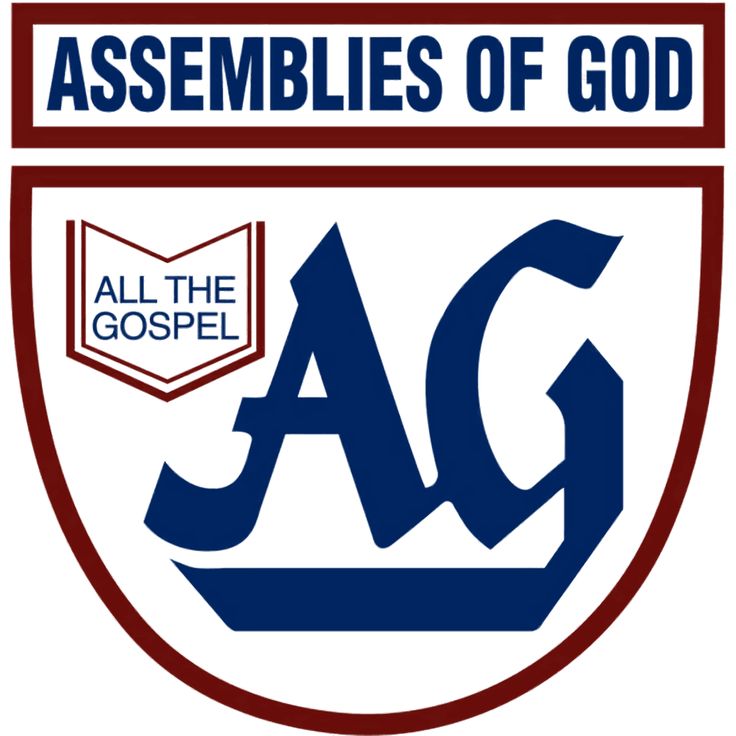 the logo for assembles of god